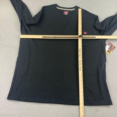 Wrangler Shirt Mens 3XL Black Tagless Lightweight Graphic Long Sleeves Tee NWT