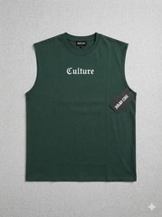 Urban Edge Culture Sleeveless T-Shirt Green Graphic Tank Top Men’s Size L NWT