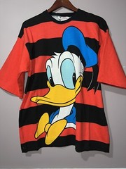 VINTAGE DEADSTOCK 1990’s DONALD DUCK double sided HUGE PRINT DISNEY SHIRT XL