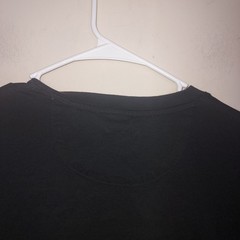 Left Coast Tee Shirt Men’s Medium V Neck Pima Cottton Short Sleeve Casual Black
