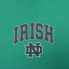 Vintage JanSport Notre Dame Fighting Irish T Shirt XL Green USA Made Y2K