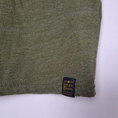 Lucky Brand Henley T-Shirt Mens Medium Green Short Sleeve