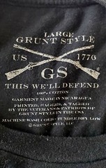 Grunt Style Guardians of Freedom T-shirt Battlefield Cross Large (Or Med) Black