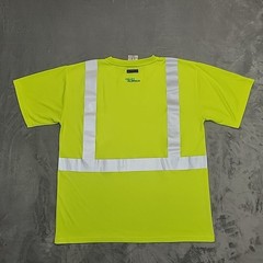 ML Kishigo Safety Shirt Mens XL Yellow Hi Vis Reflective ANSI 9110 Workwear