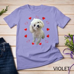 Maltese Dog Lover Puppy Owner Maltipoo Mix Fans Hearts Gift Unisex T-shirt