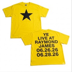 Kanye West YE BULLY Live In Tampa 06.26.26 06.28.26 Concert T Shirt New