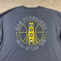 Slam T-Shirt Men Sz XL All-Star’25 Graphic Tee Crewneck Gray Short Sleeve