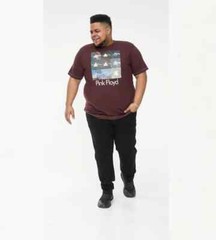 D555 Duke Big Mens Pink Floyd Printed T-Shirt Licensed Product 2XL-6XL (601621)