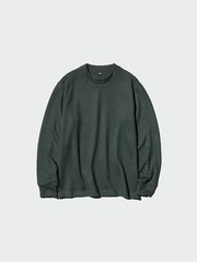 UNIQLO UNISEX Soft Knitted Fleece T-Shirt Soft Smooth Knit-like Texture NEW