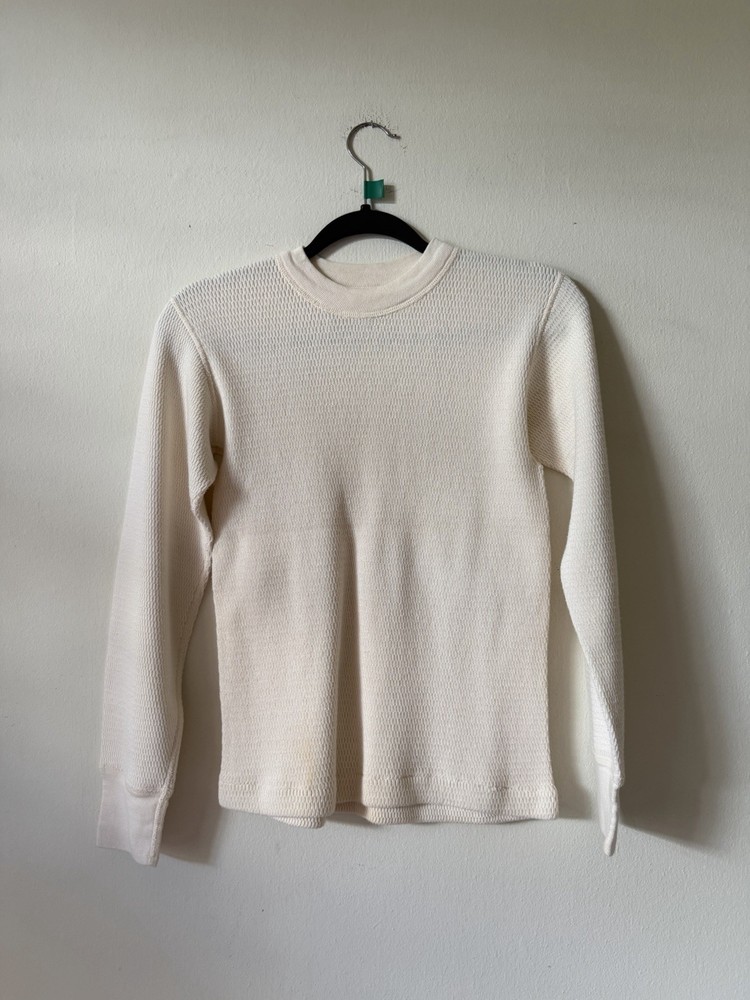 Vintage Extreme Cold Weather Military Thermal Shirt Medium Long Sleeve 60s