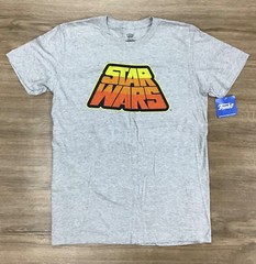 Star Wars Funko Pop! Script Short Sleeve Retro Print Gray T-Shirt S M L XL 2X