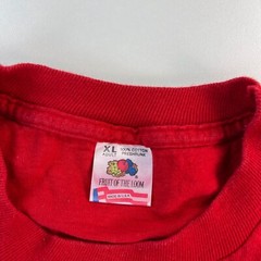 Vintage Fruit of the Loom Boston Massachusetts Shirt Adult Extra Large XL Red