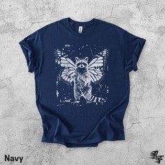 Raccoon Butterfly Wings Comfort Tee Woodland Forest Animal