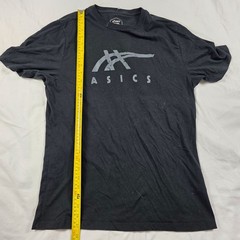 Asics Mens Logo Graphic Tee Medium Black Casual Short Sleeve T-Shirt Lightweight