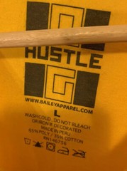 Bailey Apparel Men’s Sz L Legend Long Sleeve No 24 T-Shirt Yellow