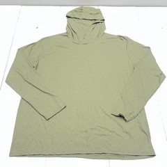 District Perfect Tri Hooded Shirt Mens 3XL Olive Green Long Sleeve Tri-Blend