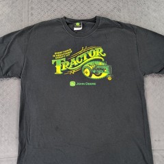 John Deere T Shirt Everything is Negotiable Except My Tractor Black Men XL