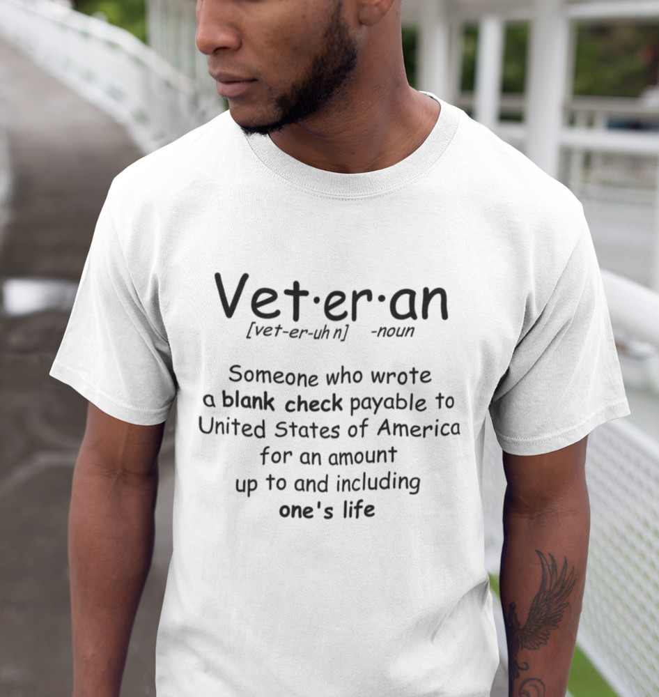 Veteran Definition Shirt US Veteran Grandpa Gift Veterans T-Shirt Army Patriotic