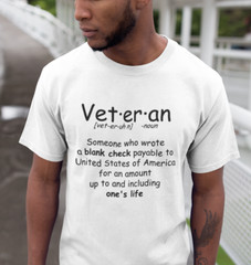 Veteran Definition Shirt US Veteran Grandpa Gift Veterans T-Shirt Army Patriotic