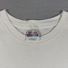 Hanes T-Shirt Men’s XL White Fishing Joke Funny Babe 100% Cotton Vintage Y2K