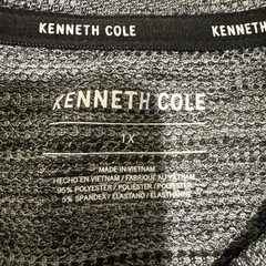 Kenneth Cole Stretch Fit T Shirt Men’s Size 1X Gray Polyester Spandex Blend