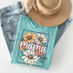 Floral Mama DTF Transfer Ready to Press Heat Transfer Mothers Day