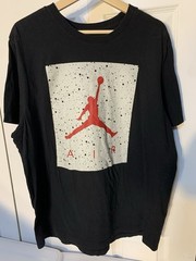 Nike Air Jordan Mens Sz XL Jumpman Logo Tee T-Shirt Black Red