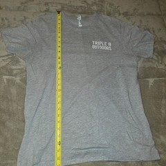 Triple B Outdoors Bella + Canvas Size Large Gray Men’s t-shirt USA Flag