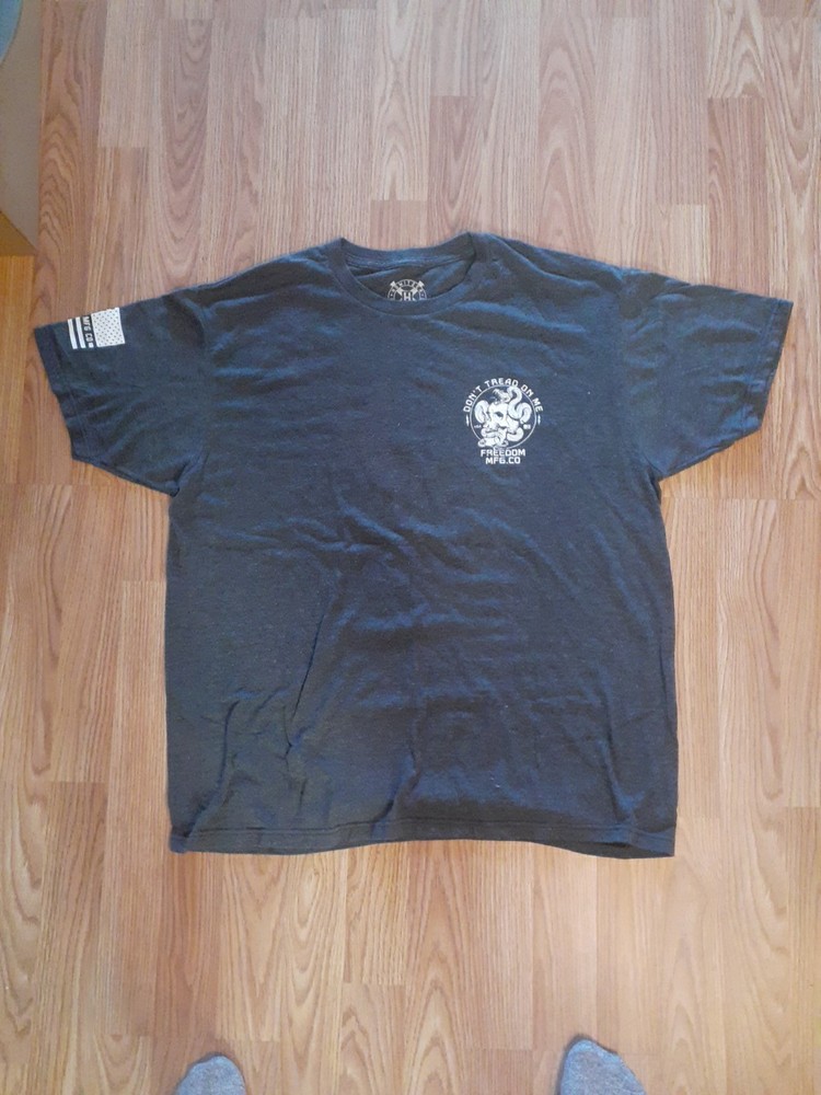 Howitzer 50/50 Don’t Tread On Me T-SHIRT, GRAY