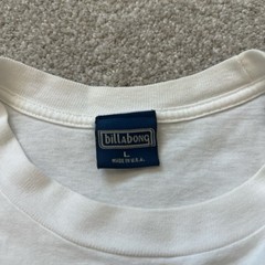 Rare 90s Surf Billabong White T Shirt Size Large USA Made