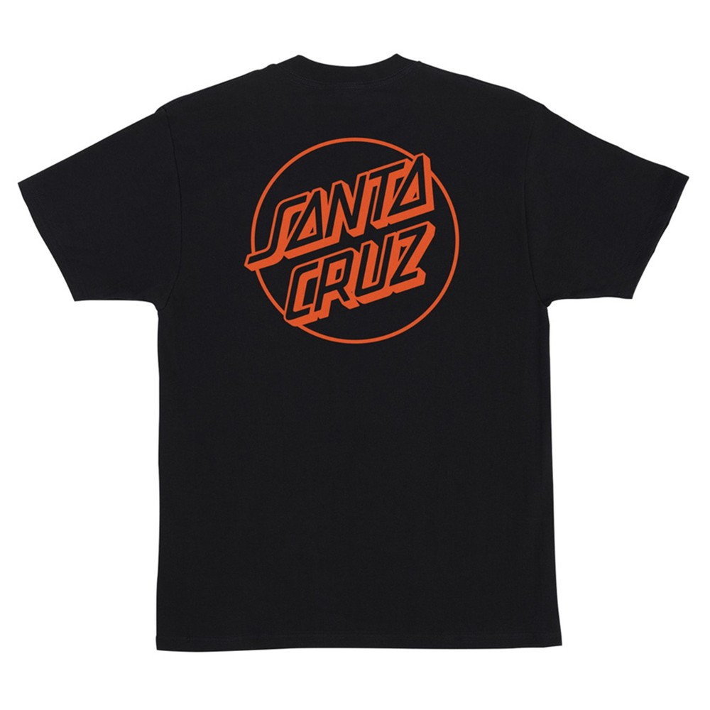 Santa Cruz Skateboards Shirt Opus Dot Black/Orange