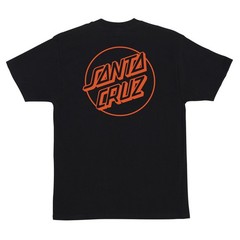 Santa Cruz Skateboards Shirt Opus Dot Black/Orange
