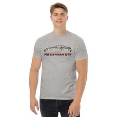 718 Cayman GT4 Flat Six Boxer Performance Graphic T-Shirt Gift