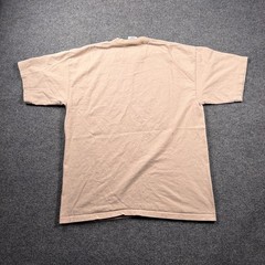 VTG Bayside Graphic Shirt Mens XL Tan Im Dangerous The Thinker Heavyweight USA