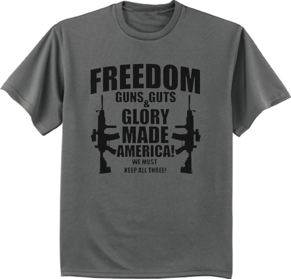 2nd Amendment Pro Gun Rights America Freedom T-shirt Mens Graphic Tee
