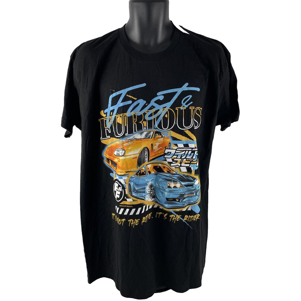 New Mens Fast & Furious Universal Studios Graphic T-Shirt Sz XL NWT Cotton