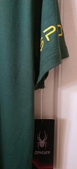 SPYDER MEN’S FITTED ASL426OL GREEN LOUNGE WEAR T-SHIRT, SIZE L