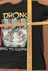 Prong “Beg To Differ” Band T-shirt Adult Medium Black Single Sided