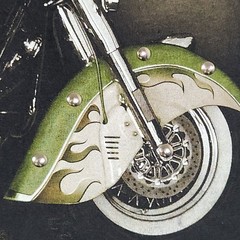 Jay’s Rock Wolf Motorcycle Biker Shirt L Studded Glow In The Dark Double Sided