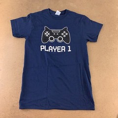 Adult Small & Newborn Gaming Player One Player Two T-Shirt & Bodysuit Set New