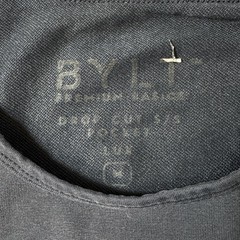 BYLT Drop Cut S/S Pocket Lux Blue Athletic Short Sleeve T-shirt Mens Medium