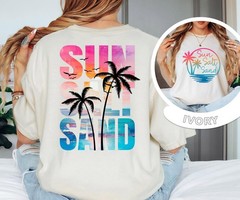Comfort Colors Sun Sand Salt Beach T-Shirt Summer shirt Trendy Beach Tee for