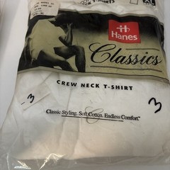 Vintage 1998 Hanes Men’s Comfort Size XL Pack of 3 Crew Neck T Shirts White