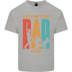 Fathers Day Living the Dad Life Twins Funny Mens Light Cotton T-Shirt