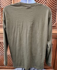 Size L JACHS NEW YORK Green Mens Long Sleeve Pullover Crew Neck Casual Shirt