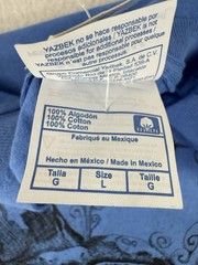 Yazbek Gray Whale Mexico Men’s Size Large T-Shirt Blue NOS