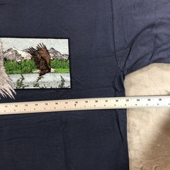 vtg Bald Eagle Shirt Mens XL Navy Blue Graphic Wildlife Nature Tee Crewneck