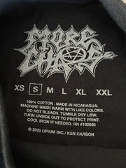 Ken Carson x Ed Hardy T Shirt S Black More Chaos & Friends Slim Fit NEW *spots