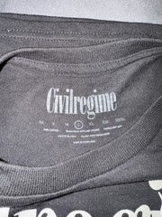 Civil Regime Classic Tee Grim Reaper Flame Dove NWT L
