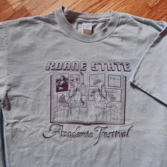VINTAGE Y2K Roane State Academic Festival Blue T-shirt Size XL